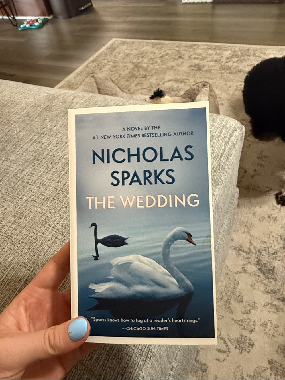 The Wedding - Blue and White Book Cover